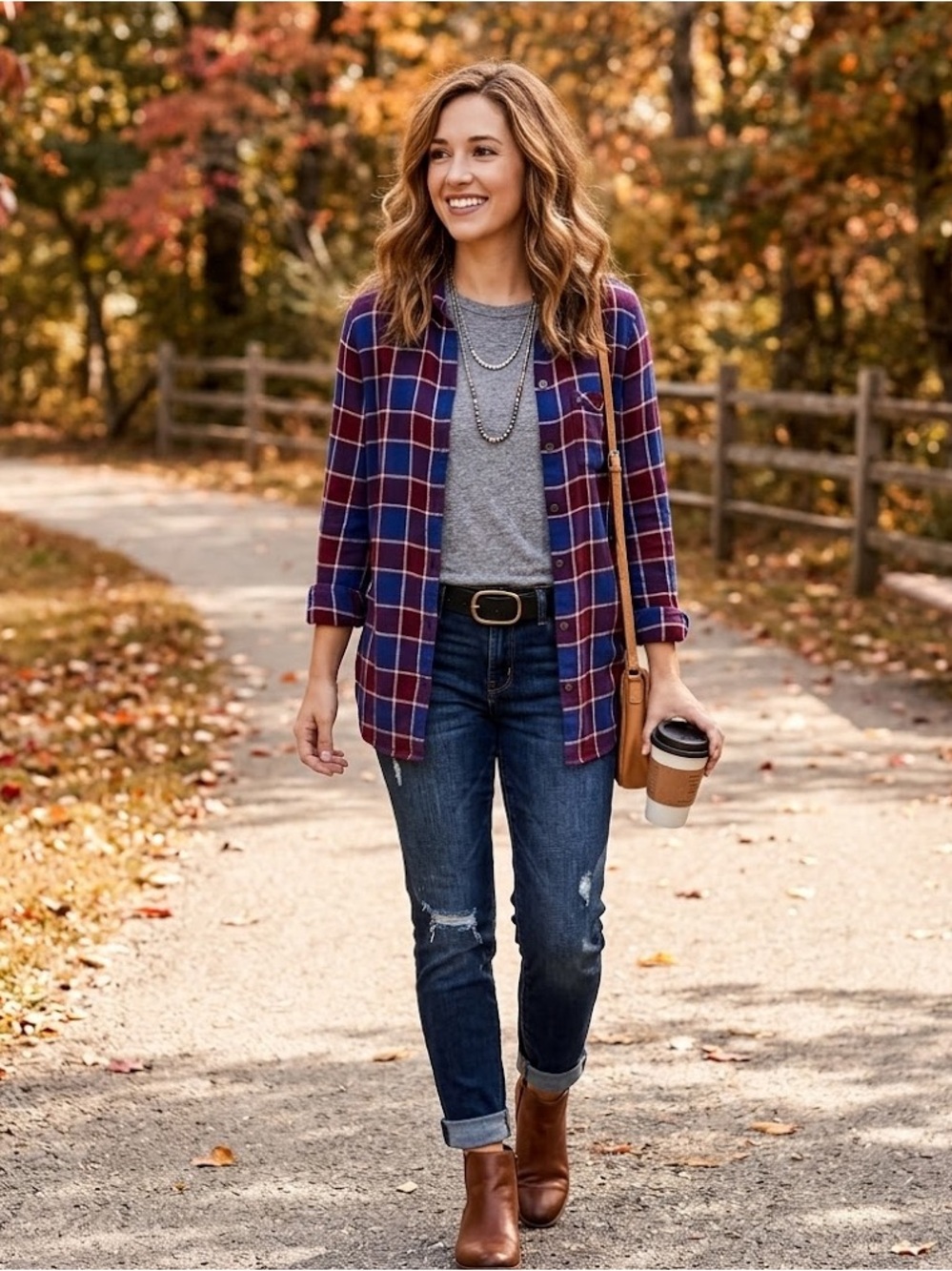 Lucky Brand Fall Plaid Print Long Sleeve Flannel Size XS